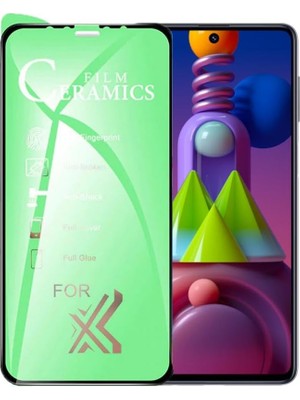 Galaxy M51 ile Uyumlu Ekran Koruyucu Parlak Seramik Nano