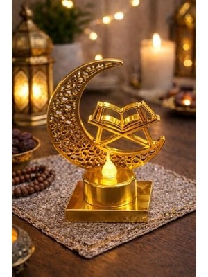 Gold Yeni Pilli LED Işık, Askılı Fener Süsü Sarı Işıklar Peri Işıkları Aydınlatmalı Şerit LED Ramazan Süsü LED Işık