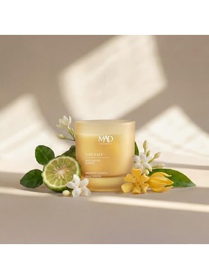 Mad Wellbeing Dreamy 200 gr Kokulu Mum – Yumuşak, Sakin ve Huzur Veren Mum– Mood Scentz Teknolojisi ile Ferahlatıcı