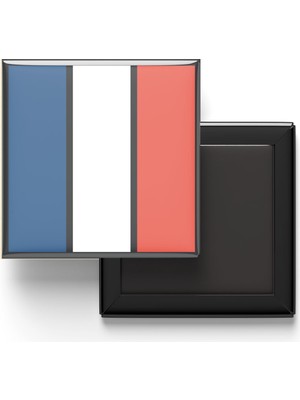 İberk Buzdolap Magneti Fransa France Paris Bayrağı - Vektörel Bayrak