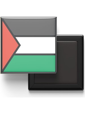 İberk Buzdolap Magneti Filistin Palestine Doğu Kudüs Bayrağı - Vektörel Bayrak