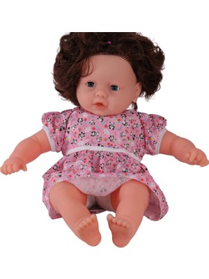 Semel 0073 60 cm Dolgu Gövdeli Saçlı Büyük Bebek
