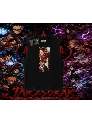 Tarzsokak Deidara Naruto Anime Karakteri Oversize Unisex Kolsuz Tişört Beyaz