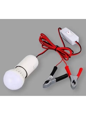 Trendhane Aküye Takılan LED Lamba 12V Kamp, Karavan, Acil Aydınlatma