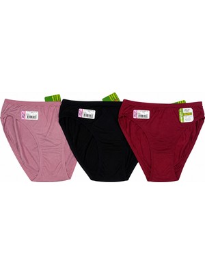 Tutku Elit Elit Kadın Bambu Düz Bikini Külot 3 Lüset
