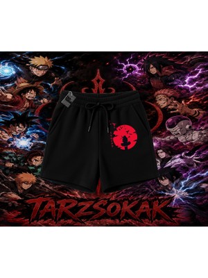Tarzsokak Itachi Uchiha Naruto Anime Karakteri Unisex Şort Beyaz
