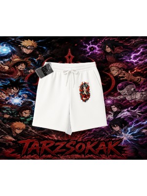 Tarzsokak Itachi Uchiha Naruto Anime Karakteri Unisex Şort Beyaz