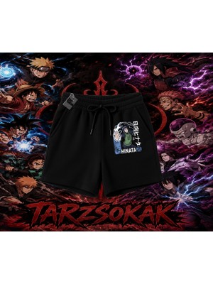 Tarzsokak Hinata Hyuga Naruto Anime Karakteri Unisex Şort Beyaz