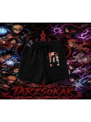Tarzsokak Madara Uchiha Naruto Anime Karakteri Unisex Şort Beyaz