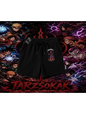 Tarzsokak Madara Uchiha Naruto Anime Karakteri Unisex Şort Beyaz