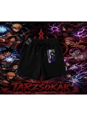 Tarzsokak Madara Uchiha Naruto Anime Karakteri Unisex Şort Beyaz