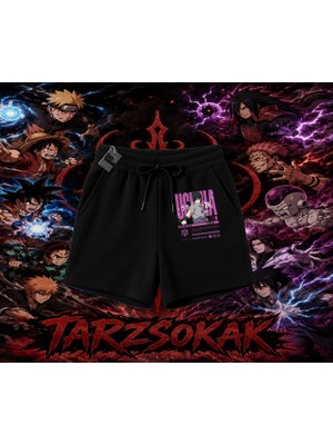 Tarzsokak Sasuke Uchiha Naruto Anime Karakter Unisex Şort Beyaz