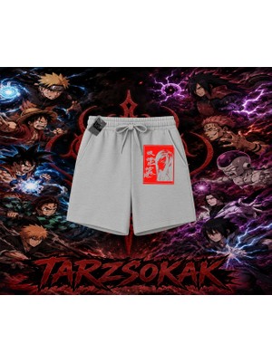 Tarzsokak Orochimaru Naruto Anime Karakter Unisex Şort Beyaz
