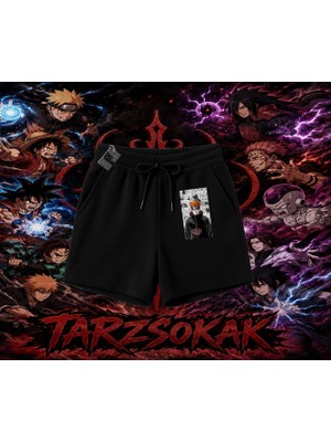 Tarzsokak Pain Nagato Naruto Anime Karakter Unisex Şort Beyaz