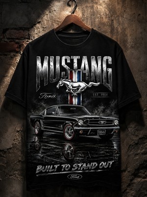 Carismatisort Ford Mustang Classic Baskılı Erkek Bay Bayan Kadın Unisex Tişört Tshirt