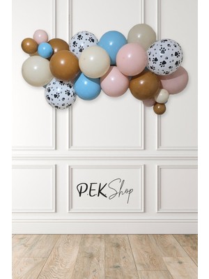 Delixa Kedi Köpek Doğum Günü Balon Zinciri Seti