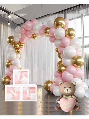 Delixa Baby Shower Parti Kutlama Seti (Pembeone)