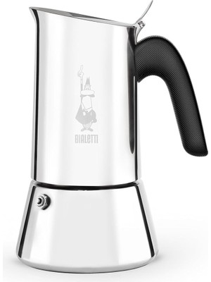 Bialetti - : 2 Cups Ocak Üstü Espresso Pişirici - 85ML - Gümüş Renk - Paslanmaz Çelik Gövde - Patent