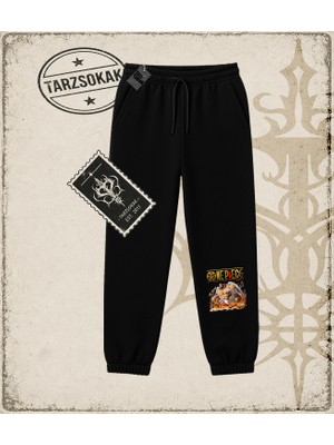 Tarzsokak One Piece Anime Karakterleri  Unisex Jogger Eşofman Altı Beyaz