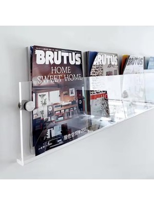 Hepta Collection Dekoratif Kitap Raf (Şeffaf, 70CM)