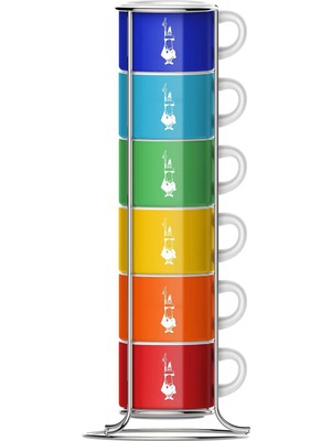 Bialetti - 6'lı Istiflenebilir Fincan Seti