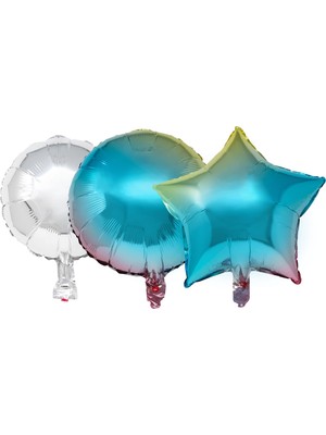 Hepta Collection - Doğum Günü Kutlaması, 1 Çelenk, 1 , 4 Trompet, 5 Balon Balonu, Balon Şişirmek Için Pipet