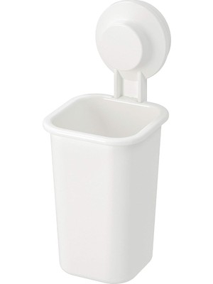 Ikea Vantuzlu Diş Fırçası Tutucu, Beyaz, Delme Yok, Vidalama Gerektirmez, Kolay Montaj. Tısken .