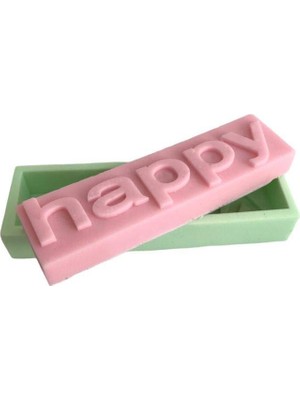 Hepta Collection Happy Silikon Kalıp Sabun Kokulu Taş Mum Epoksi Kalıbı
