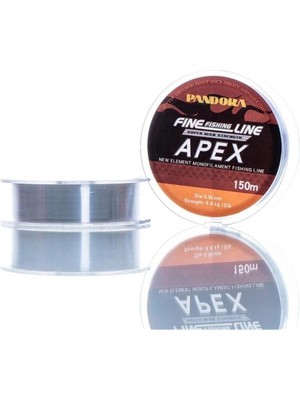 Hepta Collection Pandora Balikçilik Apex Monofilament Misina 150 mt Gri