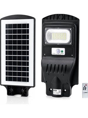 ARS-348964 Sokak Lambası ve Armatür 100W 6500K Solar Sensörlü Güneş Enerjili Bahçe-Balkon-Sokak