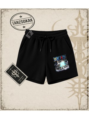 Tarzsokak One Piece Anime Karakterleri  Unisex Şort Beyaz