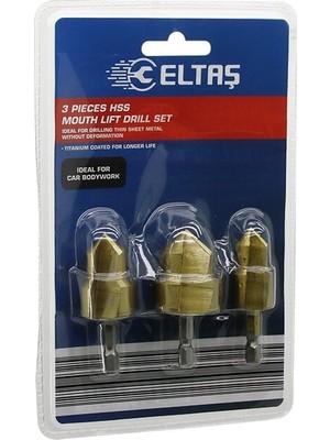 ELTAŞ-25034325-73380 LRD-64A Plastik Boru Açma Bits Uç 3 Adet 15-19-24-31-18-24