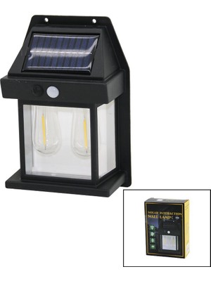Solar Interaction Solar Interactıon Wall Lamp TK-778-888 Aplik Duvar Lambası 5.5V 1800MAH 1W 2 Lamba Sensörlü