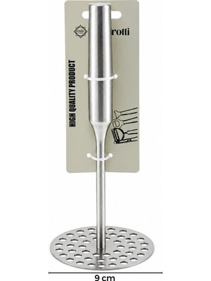 Barotti DMR-10199 Patates Ezici Çap : 8cm Metal Saplı 11.5cm Toplam Uzunluk : 26.5cm Yuvarlak