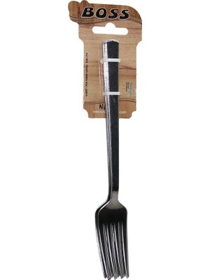 BOSS-714 Çubuk Sade Metal 2mm 6 Adet Yemek Çatal