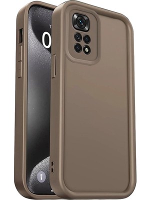Magicool Xiaomi Redmi 10 2022 Kılıf Viera Silikon - Kahverengi
