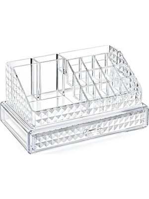 Blackstone KRC-021 Makyaj ve Takı Organizeri 23.3X13.5X11.5CM Tek Çekmece+16 Bölme Dıamond