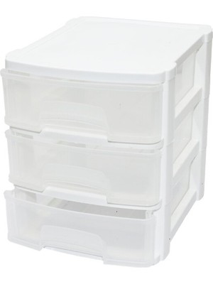 Super-Bag ASR-5023 Çekmece 3 Katlı 17.5X14.4X16.9CM No:0 Tonton