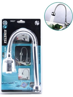 Kinetex KTX-261 Kubar ve Batarya Borusu 360° Yaylı Metal Anti Twist Vakumlu Ambalaj