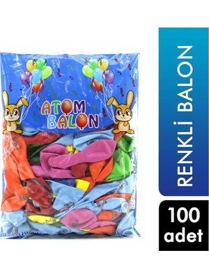 Atom Balon Balon 100 Adet Maşallah