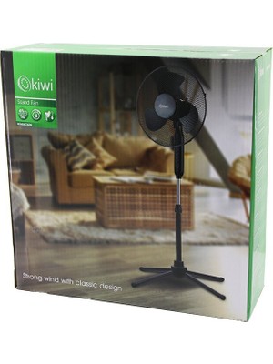 Kiwi KFAN-7426 Fan 41CM Y: 90CM 3 Pls.kanat 3 Kademe Hız 16" Ayak Metal Kafes
