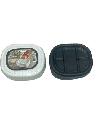 Qlux Ideas Qlux L-00853 Set Üstü Katı Sabunluk Kapaklı Plastik