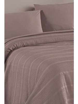 Evde Home Pamuk Softy Yastıksız Pike Yatak Örtüsü