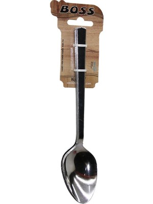 BOSS-713 Çubuk Sade Metal 2mm 6 Adet Yemek Kaşık
