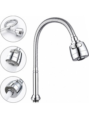 KRT Tudor TDR-310 Kubar ve Mutfak Batarya Ucu Krom Topaç Poşetli Yaylı Borulu
