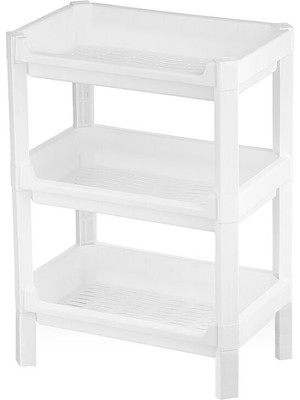 Urve UR-3601 Rafty Geniş Sepet Organizer Düzenleyici 510X205X685MM 3 Katlı Raf Ünitesi