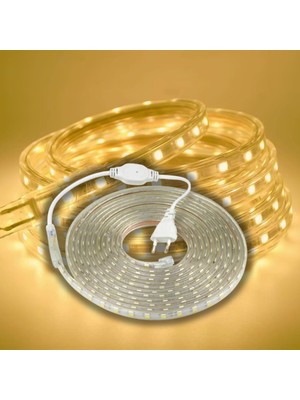 Hepta Collection Hortum Şerit LED Dış Ortam, Bahçe, Açık Alan Aydınlatma 220V Fişli SB-6539 (Gün Işığı, 5 Metre)