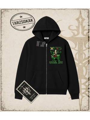 Tarzsokak One Piece Anime Karakterleri  Oversize Unisex Hırka & Çeket Fermuarlı Sweatshirt Beyaz
