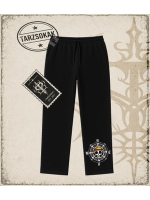 Tarzsokak One Piece Anime Karakterleri  Unisex Baggy Eşofman Altı Beyaz