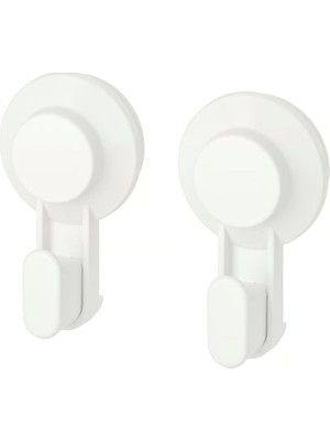 Ikea Tısken Vantuzlu Kanca, Beyaz (2'li Paket)
